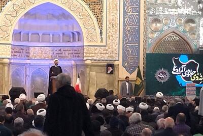 حماسه نهم دی ۱۴۰۴ در حرم مطهر رضوی | تجدید میثاق مردم با ولایت و انقلاب در جوار امام رضا (ع)