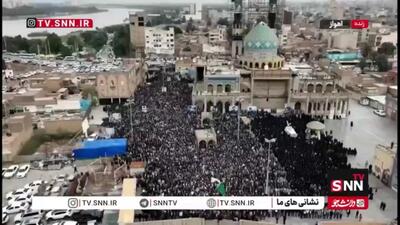  تشییع پیکر آیت الله شفیعی با حضور پرشور مردم خوزستان