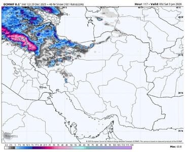 ۲۰ استان کشور از روز پنجشنبه درگیر بارش شدید برف و باران