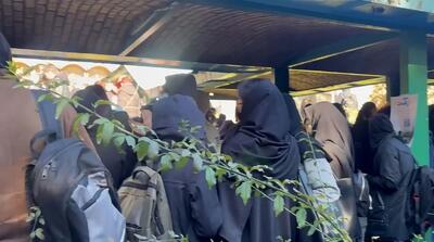 تصاویر تجمعات اعتراضی امروز دانشگاه‌های تهران