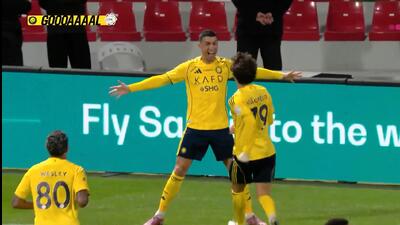 گل دوم النصر به الاتفاق (کریستیانو رونالدو)