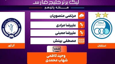 کارشناسی داوری بازی استقلال - گل گهر
