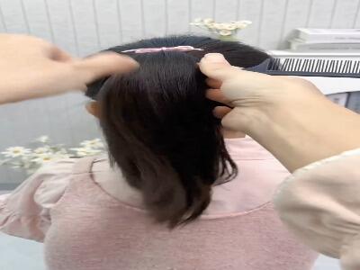  با این روش موهای دخترکت رو گیس کن