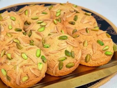  شیرینی قرابیه بادامی اصیل تبریزی فقط با ۳ ماده اولیه !
