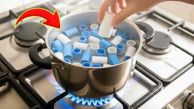  لوله های پی وی سی قدیمی را دور نیندازید ! آنها را بجوشانید و شگفت زده شوید !