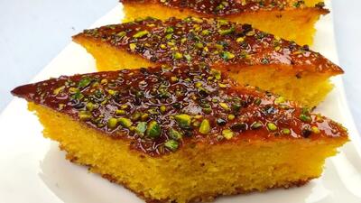  طرز تهیه کیک باقلوا شامی به همراه آموزش شربت مخصوص کیک به سبک قنادی ها