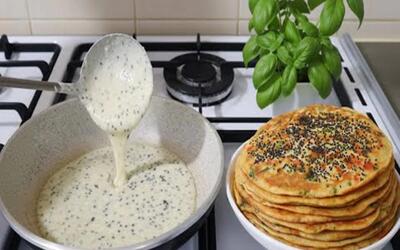  طرز تهیه نان سنتی محلی بدون نیاز به آرد ، بدون بیکینگ پودر و ورز دادن