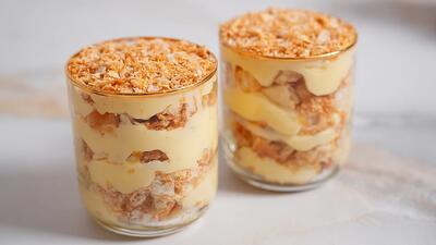  طرز تهیه شیرینی ناپلئونی لیوانی / سریع ترین و خوشمزه ترین ناپلئونی که تا حالا خوردید