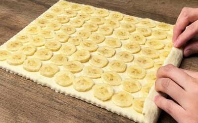  طرز تهیه دسر پفکی با موز، یک دسر جادویی و خوشمزه