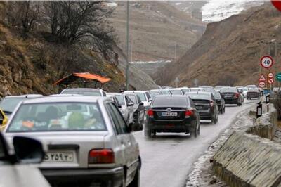 ترافیک سنگین در محورهای فیروزکوه، چالوس و هراز