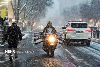 تصاویر: بارش برف در تبریز