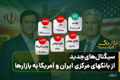 سیگنال‌های جدید از بانکهای مرکزی ایران و آمریکا به بازارها