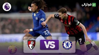 خلاصه بازی چلسی 2-2 بورنموث