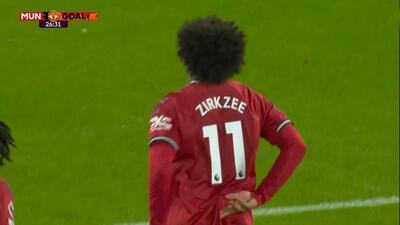 گل اول منچستریونایتد به ولورهمپتون (زیرکزی)