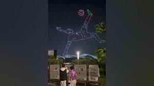 پرواز پهپادها به شکل قیچی برگردان در جام ملت‌های آفریقا + ویدئو