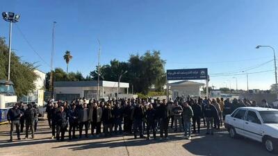 دهمین روز از اعتصاب کارگران «قند خاورمیانه» شوش/ مسئولان صدای کارگران را نشنیدند