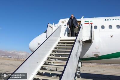  پزشکیان وارد شهرکرد شد + عکس ها