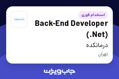  استخدام Back-End Developer (.Net) در درمانکده