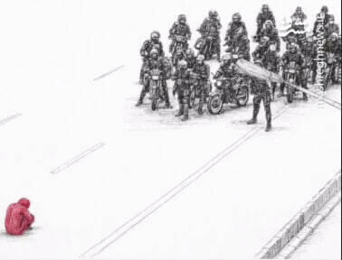 نماد اعتراضات اخیر ساخته هوش مصنوعی بود!