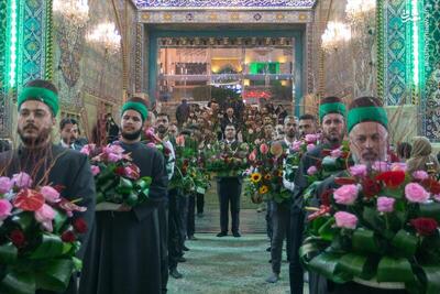  عکس/ گل‌آرایی ضریح سیدالشهدا در ماه رجب