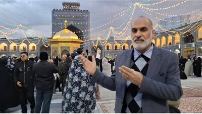  حرم امام رضا(ع) غرق در نور ولادت امام جواد(ع)