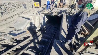 تصاویر ریزش معدن در بافق و محبوس شدن ۲۴ نفر