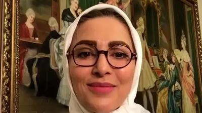  ویدیوی رقص کردی  ژیلا صادقی مجری برنامه خط قرمز صدا و سیما / با شنیدن آهنگ کُردی عنان از کف داد
