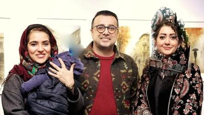  نگاهی به تیپ و استایل شیک هنرمندان در نمایشگاه بهار نوروزپور، همسر امیرعلی نبویان/ سپند، کمند امیرسلیمانی، مونا کرمی ، حسن معجونی، عباس جمشیدی فر و ...