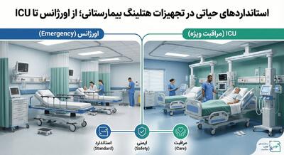  استانداردهای حیاتی در تجهیزات هتلینگ بیمارستانی؛ از اورژانس تا ICU