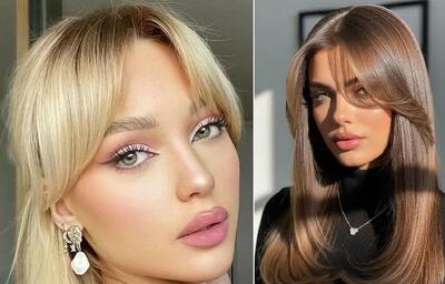  مدل موی مناسب برای صورت کشیده؛ جلو موهای ترند 1404 از چتری تا سبک بلند