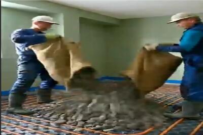 معماری خلاقانه؛ کف اتاق سنگ و کلوخ ریختن رزین کردن یه چی شد مامامیا ماماسیتا کاچلا