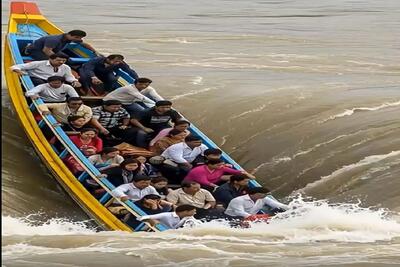 معماری طبیعت؛ گرداب جوری قایق و آدماشو بلعید که بیچاره ها فرصت نکردن حتی داد بزنن