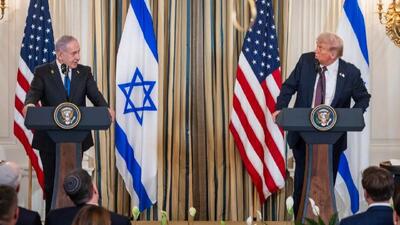  لفاظی ترامپ علیه ایران در دیدار با نتانیاهو: شنیده‌ام ایران می‌خواهد با ما توافق کند