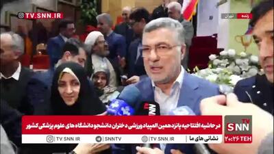  ظفرقندی: با کمک وزیر ورزش به دنبال ایجاد محیط‌های ورزشی بیشتری برای دانشجویان پزشکی هستیم