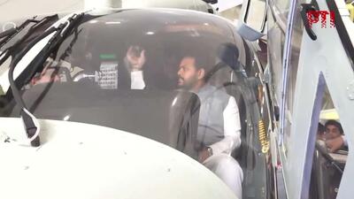  وزیر هوانوردی غیرنظامی هند از بالگرد هالدورف (نسل جدید) رونمایی کرد