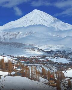 عکس: رخت عروس بر تن دماوند پرشکوه