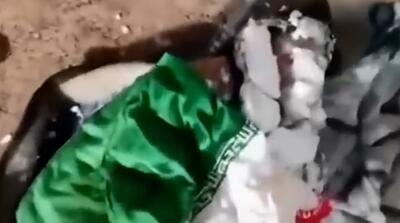 تصاویر دلخراش پیکر مرزبان ایرانی که یخ زد