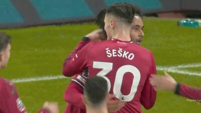 گل اول منچستریونایتد به ولورهمپتون (زیرکزی)