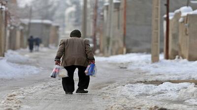  یخ زدگی معابر آران و بیدگل از لنز دوربین شهروندخبرنگار