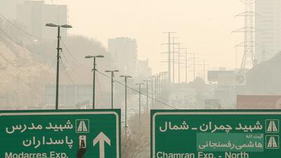 کیفیت هوای تهران ناسالم شد