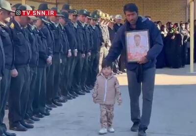 ادای احترام کادر فراجا به فرزند شهید رحیم مجیدی مهر