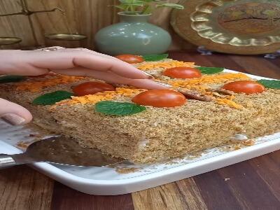  کیک مرغ مجلسی بی‌نظیر