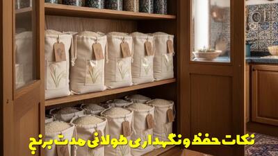  نکات طلایی حفظ و نگهداری طولانی مدت برنج با حفظ طعم و افزایش عمر برنج