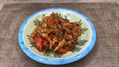  طرز تهیه سریع بادمجان ایتالیایی با طعم سیر و سویا (فیلم)