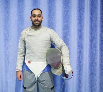  احمدرضا شهمیری در جمع اعزامی‌های ایران به تونس