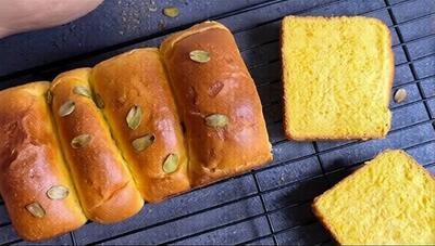  پخت آسان نان صبحانه خانگی و خوشمزه با کدو حلوایی / طرز تهیه نان کدو حلوایی