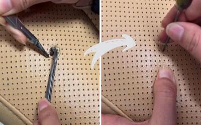  آموزش ترمیم سوراخ روکش ماشین بدون نیاز به تعویض