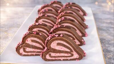 رولت یخچالی قلبی برای تولد شیک و جذاب!