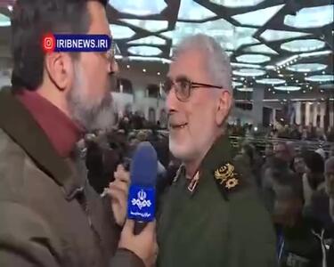 سردار قاآنی: شهید سلیمانی هرکجا که لازم بود حرف خود را به مسئولان می‌زد + فیلم