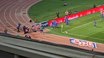 گل یاسر آسانی به سپاهان از زاویه دوربین اختصاصی فوتبالی